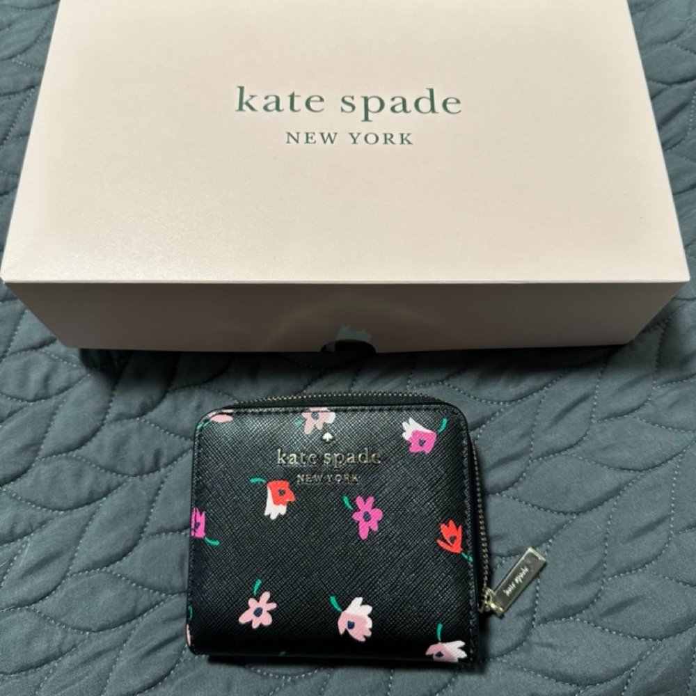 Kate Spade Staci DITSY BUDS Small Bifold Wallet